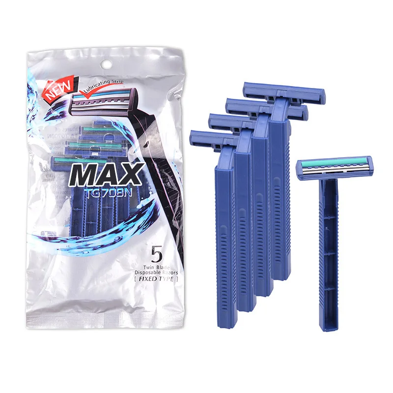 Max disposable razor blades men 5 pieces good quality shaving blades