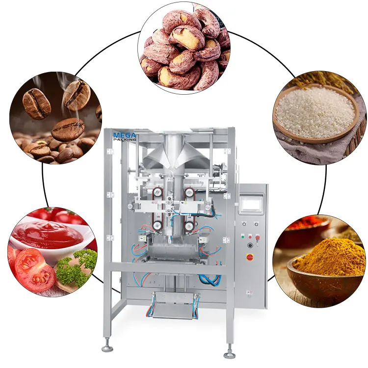 Wholesale Automatic Potato Chips Biscuit Beans Grain Snack Food Pouch Bag Vertical Packaging Machine