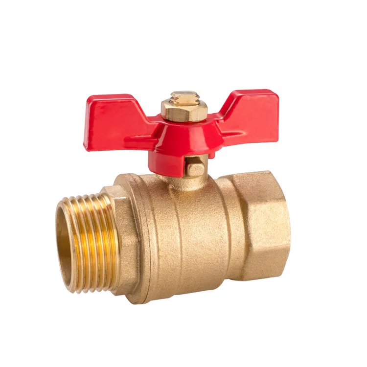 China Supplier DN20 pressure Pn16 CW617N or HPB59-1 Sample brass ball valve  for water use