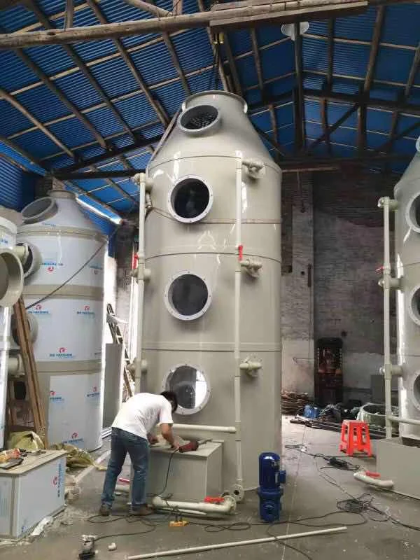 Промышленная очистка отходов газа мокрый скруббер Очистительная башня с