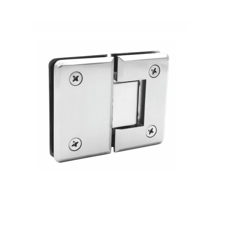 Bevel Edge Bathroom Connectors Shower Panel Glass Clamps For Shower Enclosure
