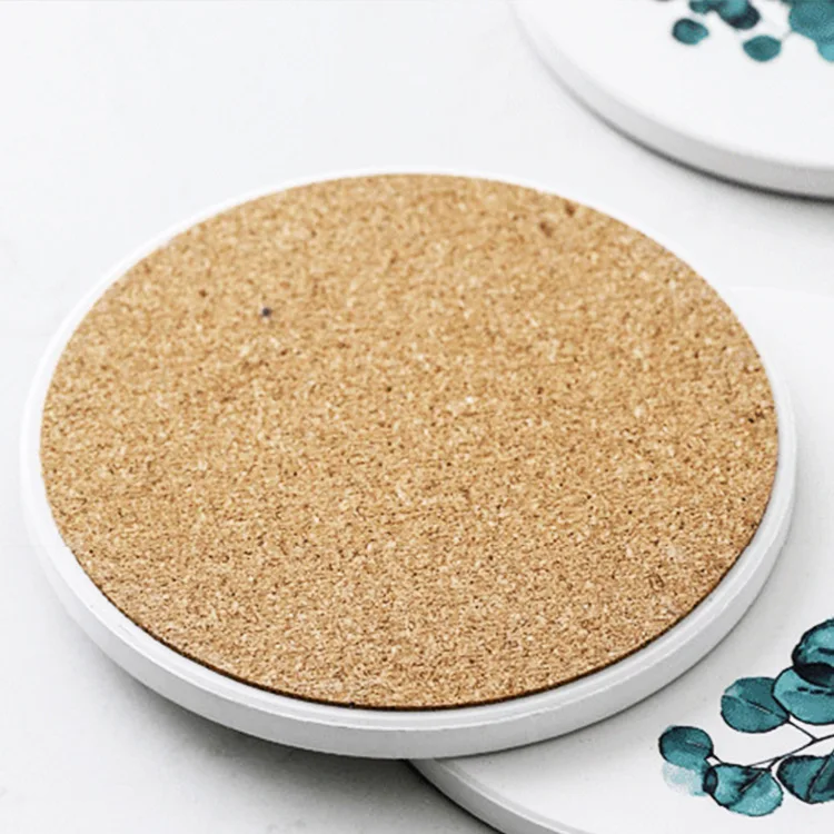 Sublimation Ceramic Coaster With Cork Back