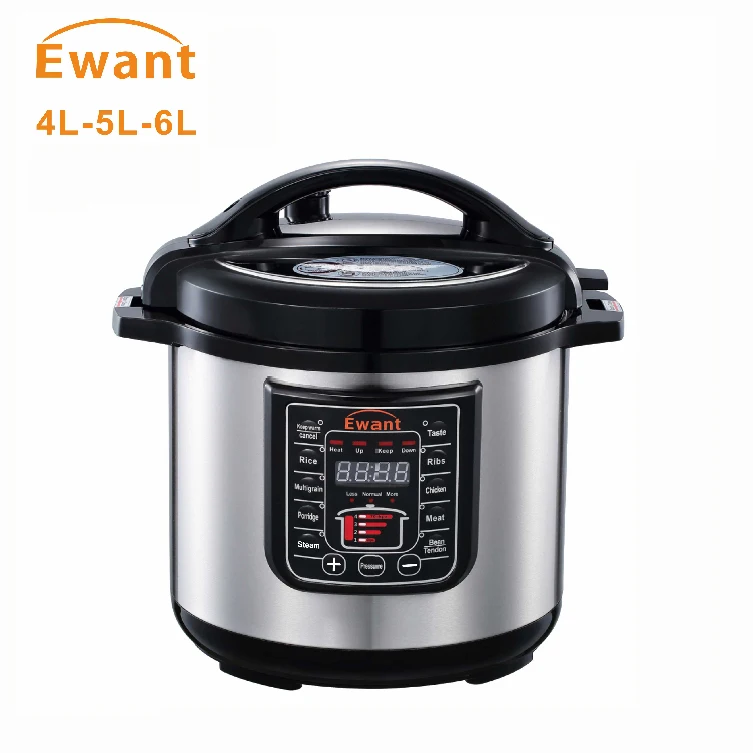 Мультиварка Ewant 4 л 5 л 6 л 800 Вт 70 кПа из нержавеющей стали, электрическая скороварка, нагревательная пластина
