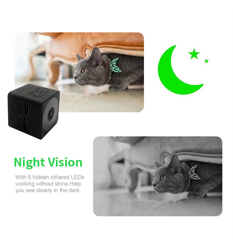 
Continuous 10 Hours Working Time HD 1080P Video IP WiFi Wireless Nanny Invisible Battery Secret Small Mini Spy Hidden Camera 