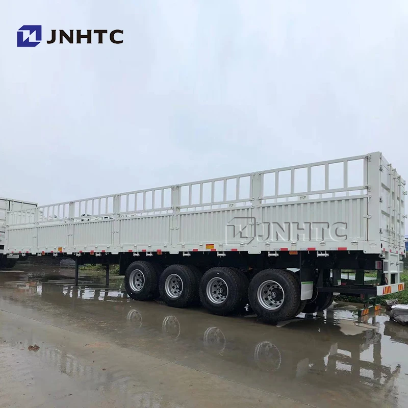 china Cargo Trailer HOWO 3 Axles Fence Cargo Semi Truck Trailer