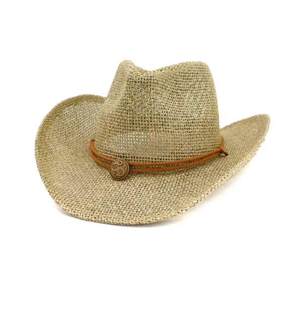 Cow Boy Hat -straw Hat - New Fashion Palm Leaf Hat - Seagrass For Men And Women 2022