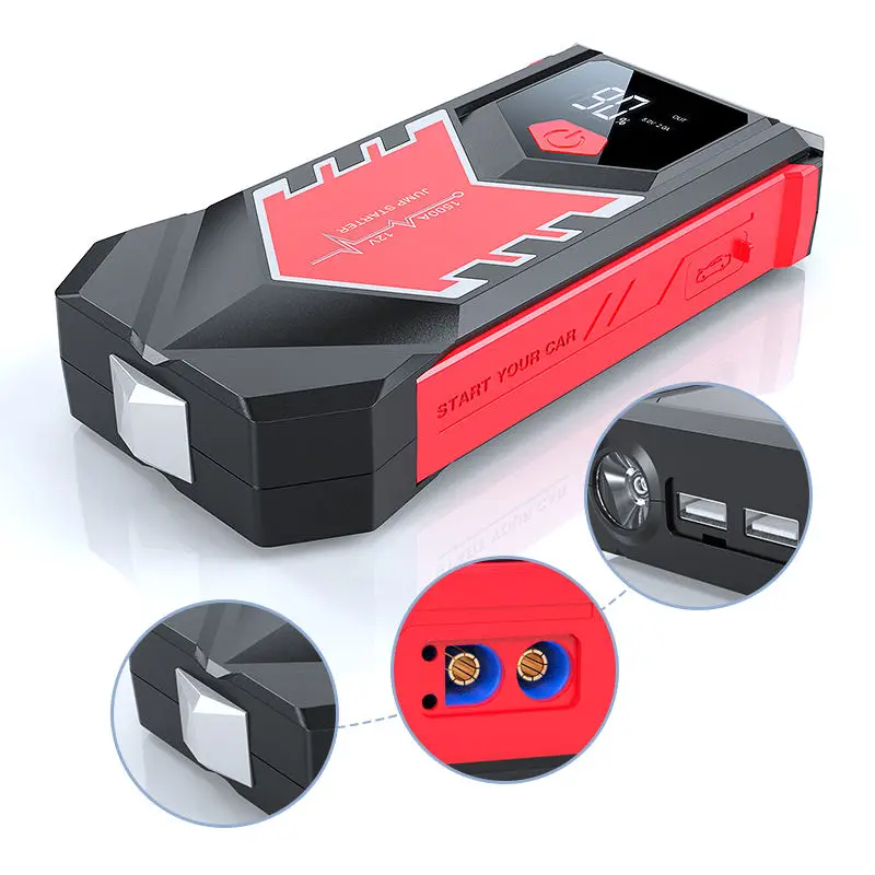 Car Starter High Power Car Booster 10000Ma and Fast Charging Power Bank