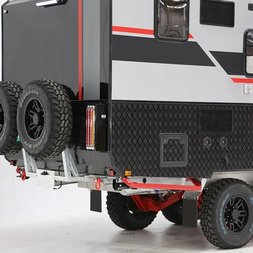 Australian Standard Mini Caravan Offroad Camper Long Service Life Aluminum Car Trailer with Mosquito Screens for Outdoor Camping