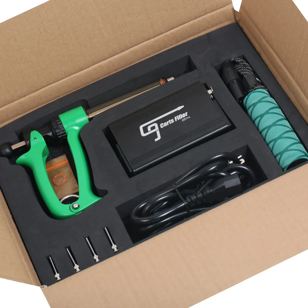 
CBD Carts Filling Machine Distillate Filler Gun E Cig Vape Oil Cartridge Manual Filling Machine Blunt Fill Needle 