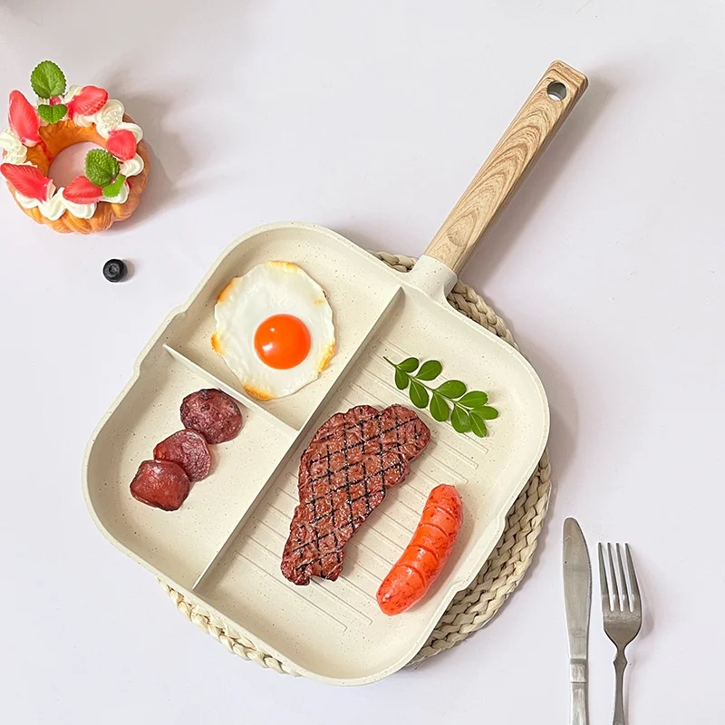 Лучшая оптовая продажа чугунные сковороды для жарки без курения превосходная Высококачественная антипригарная сковородка с крышкой приготовления