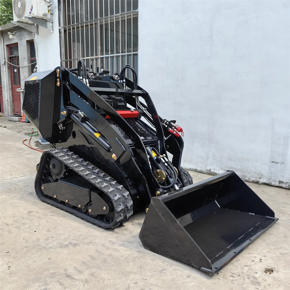 Mini Skid Steer Loader  Mini Crawler Tracked Wheel Skid Steer Loader With EPA/Gasoline engine