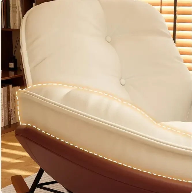 Wholesale Hot Sale Fabric Sofa Sets Rocking Chair Velvet Waiting Lounge Accent Furniture Living Room Chairs