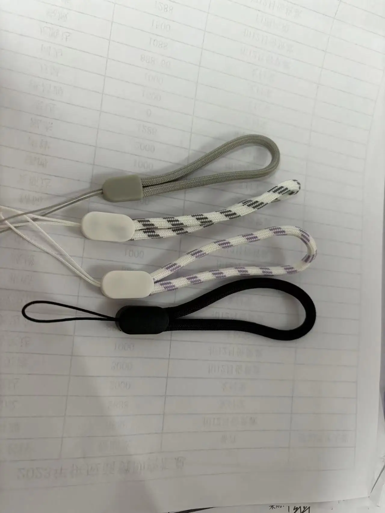 High quality custom carrying short hand wrist finger strap lanyard for hand-held electronics devices mobile phone flashlight