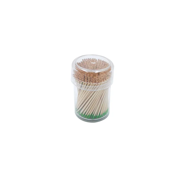 Cheap Price Mint Flavored Colored Mint Bamboo Toothpick For Sale