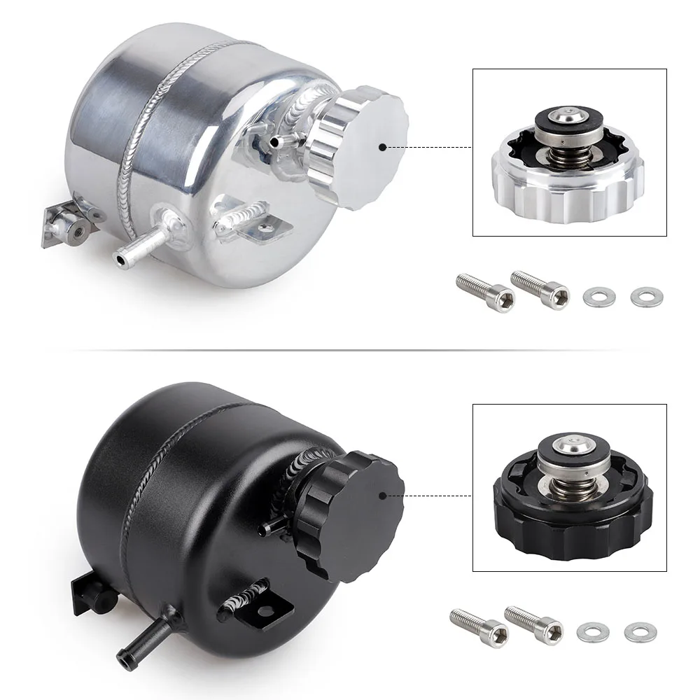 Coolant Header Expansion Overflow Water Tank & Cap Reservoir Aluminum Can For MINI Cooper S R52 R53 Car Accessories