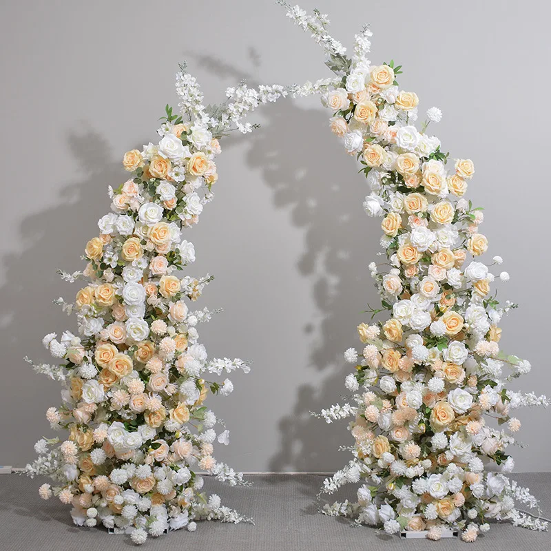 Artificial Rose Flower Wedding Arch Factory wholesale Wedding Backdrop Floral Arch for wedding decoration