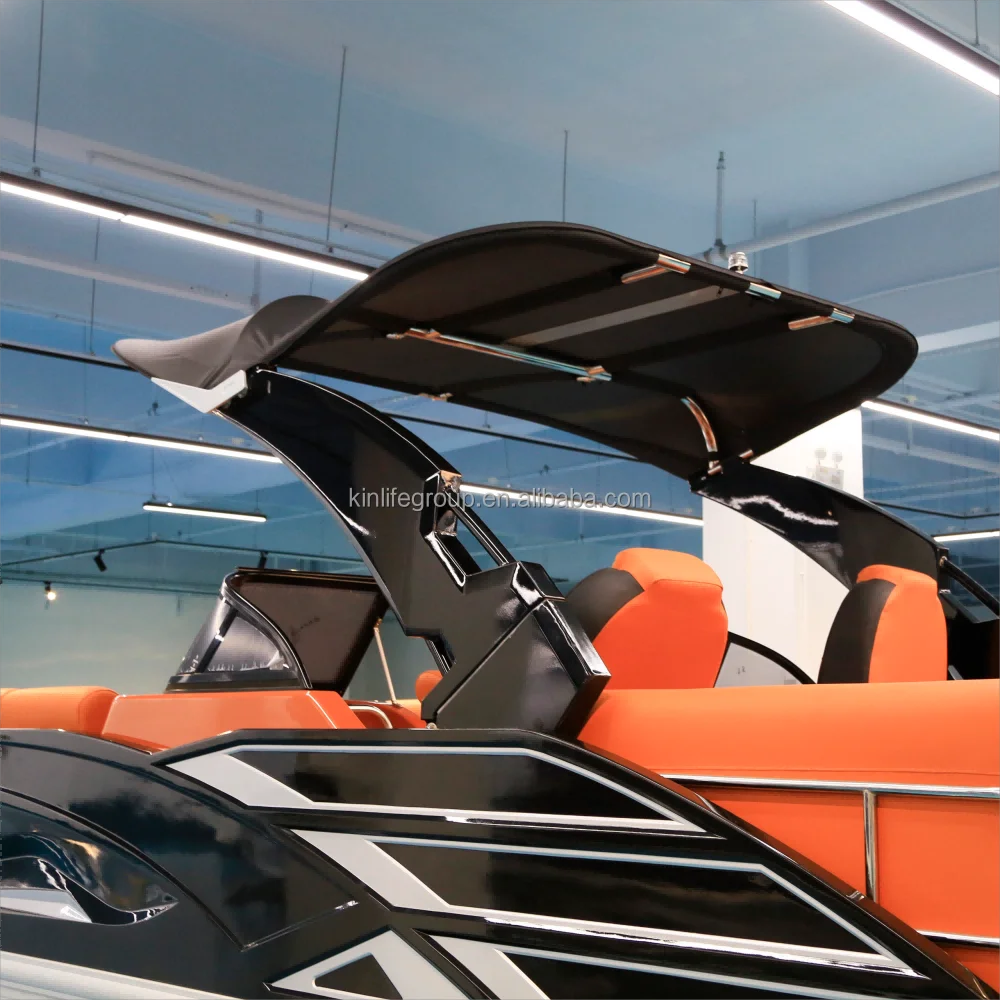 2024 High End Luxury Entertainment Sport Pontoon Boat with Customized Interior for Sale