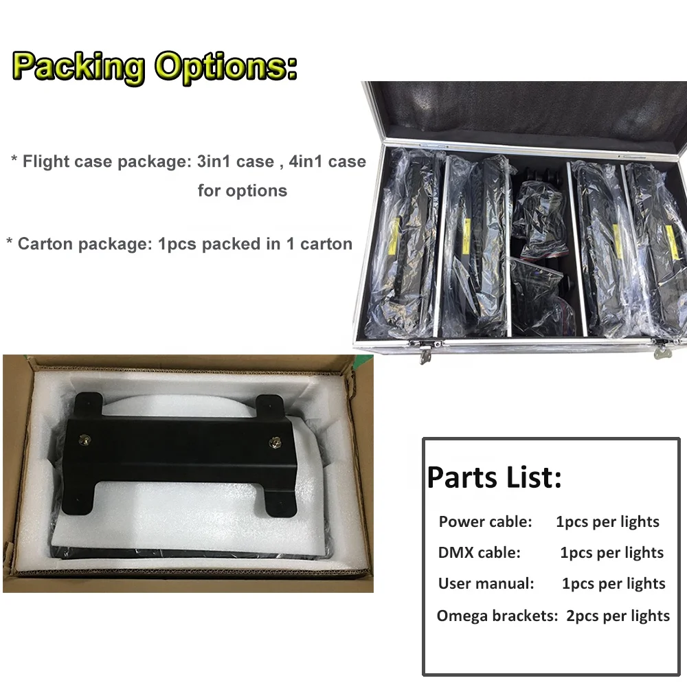 waterproof slim led wall washer light rgbw 44x10w 4in1 IP65 DMX 512 outdoor city color stage lighting for project