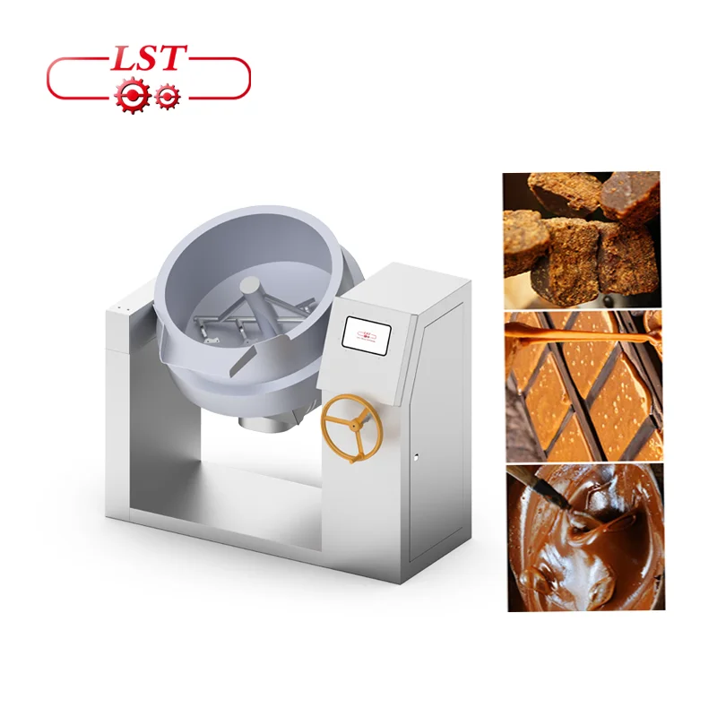 LST Small 20/50L gummy jelly mixer machine sugar syrup cooking pot for store use sugar cooking machine PLC