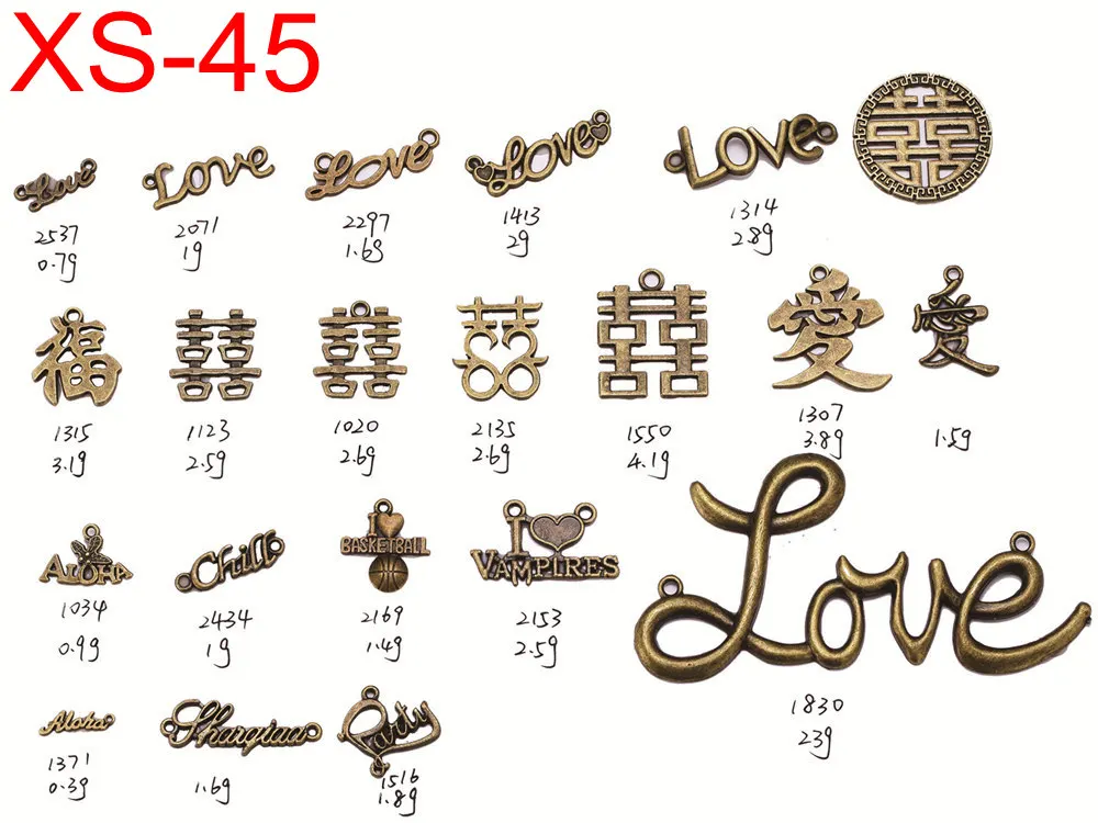 Wholesale hundreds of design choices  brass color DIY charms & pendant for passport cover