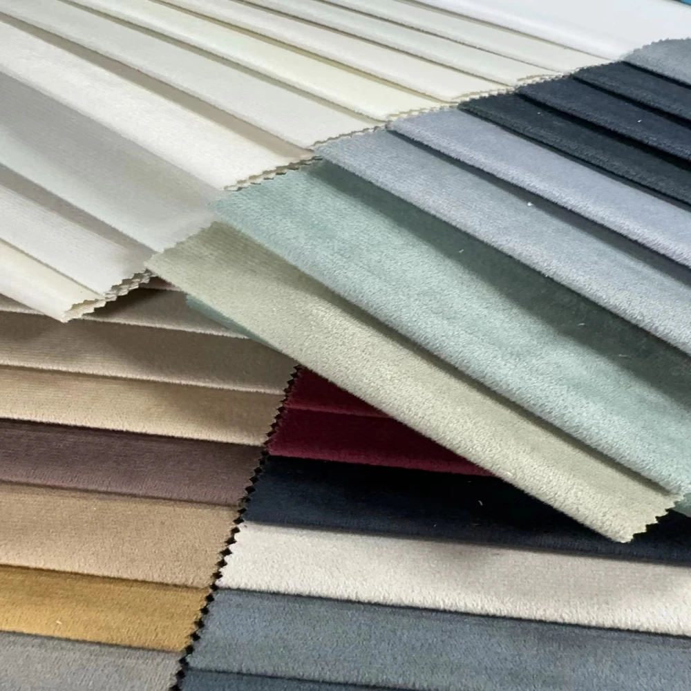 Cheap price holland velvet fabrics for sofa and upholstery 165gsm170gsm