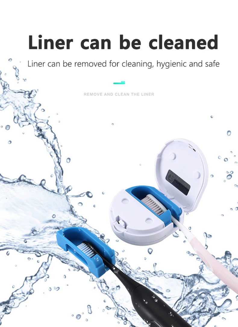 PSB multi function mini travel portable uv light toothbrush sterilizer