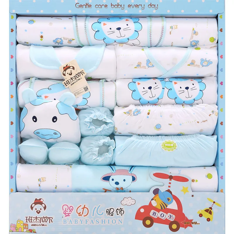 
Gift Box 100% Cotton Infant New Born Clothes Romper Gifts Set Newborn Baby Clothing Clothes Gift Sets for Toddler Kids 