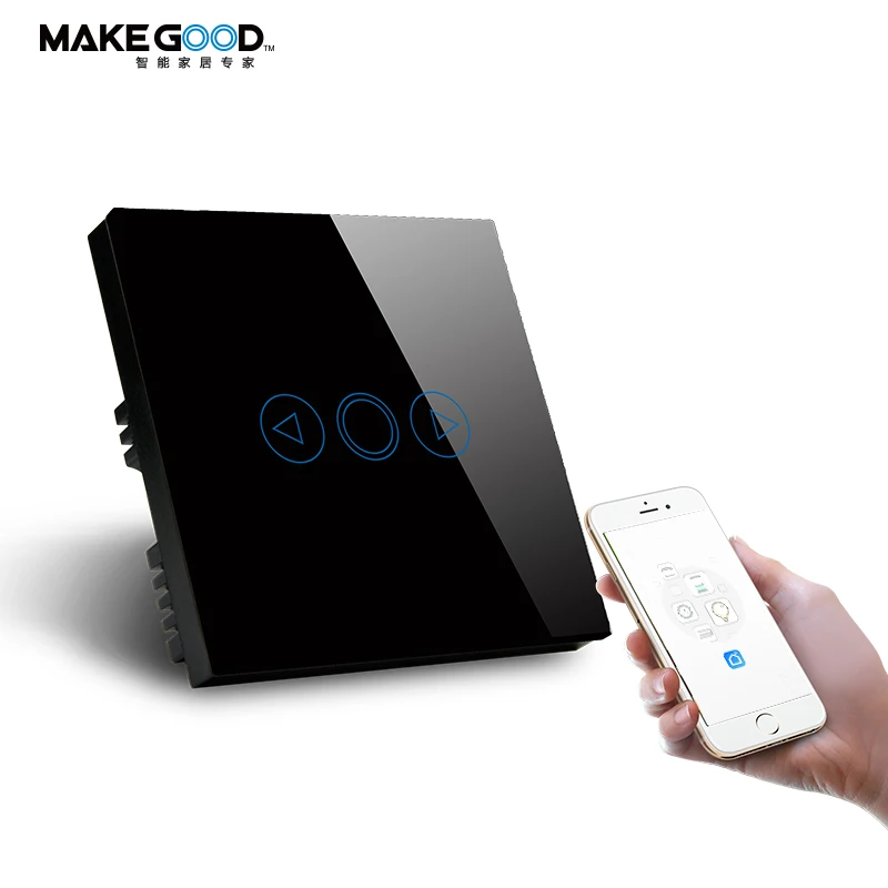 Glass Panel Tuya APP Smart Touch WiFi Dimmer Switch for LED Lights With Amazon Google Home Alexa