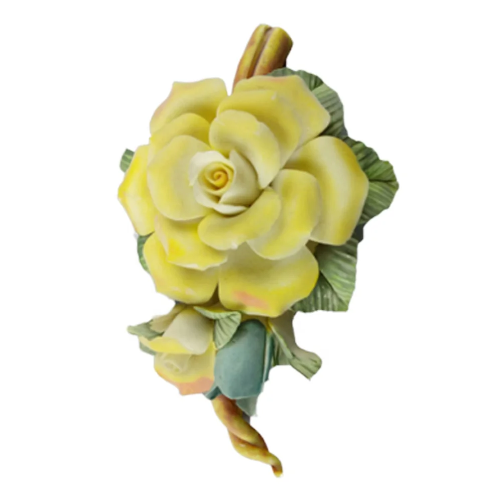 
Porcelain flower ornament small ceramic artificial flower 