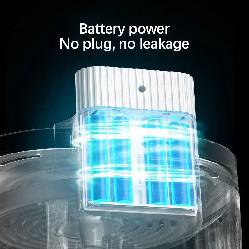 Usb Plugged In Or Battery Powered Smart Sensing Automatic Running Water Portable Dog Water Bowl Pet Drinking Fountain