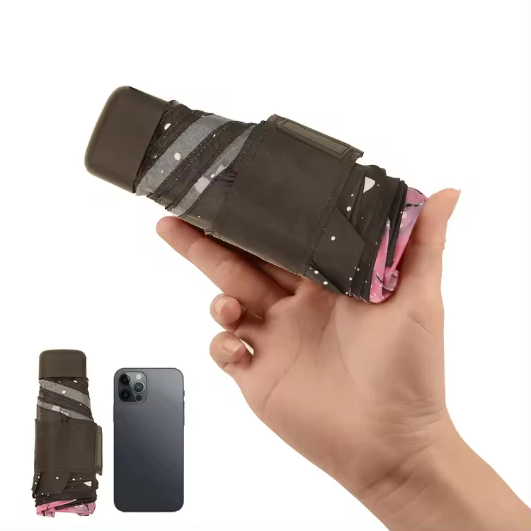 China Manufacturer Lightweight Portable Water Proof Sun Protection Uv Umbrella 5 Fold