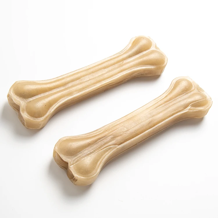 8 inches Natural rawhide pressed bone  dog treats manufacturer