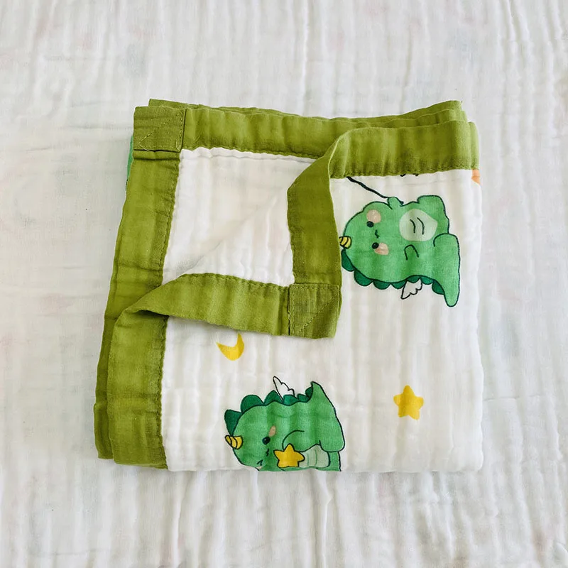 110*110cm 6 Layers Muslin Cotton Newborn Baby Blanket Children Kids Baby Nursery Sleeping Blankets