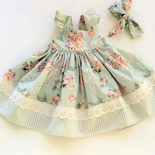 Baby Girl Clothes Girls Floral Summer Dresses Girls Clothing