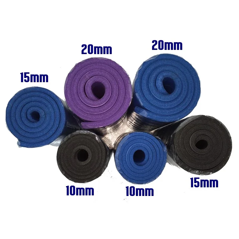 
8-20mm Home Exercise Gym Workout Sports Non Slip Custom Printed Eco Friendly TPE/PVC/EVA/NBR Fitness Yoga Mats 
