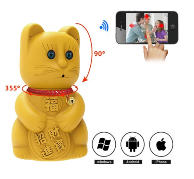 
 1080p Wifi Ptz дистанционное управление ночное видение двухстороннее аудио сигнализация Ip богатство кошка камера  