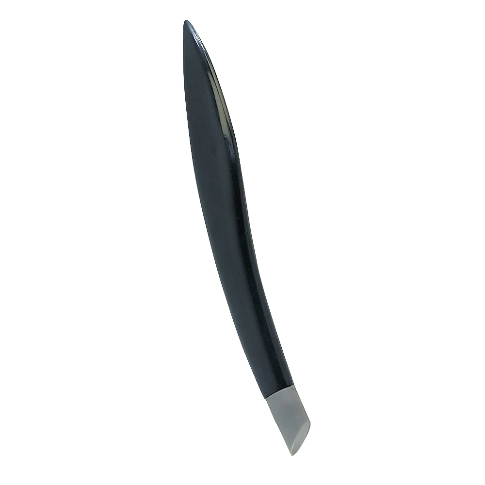 Professional Black Nail Cuticle Pusher with Precision Rubber Tip for Perfect Manicure