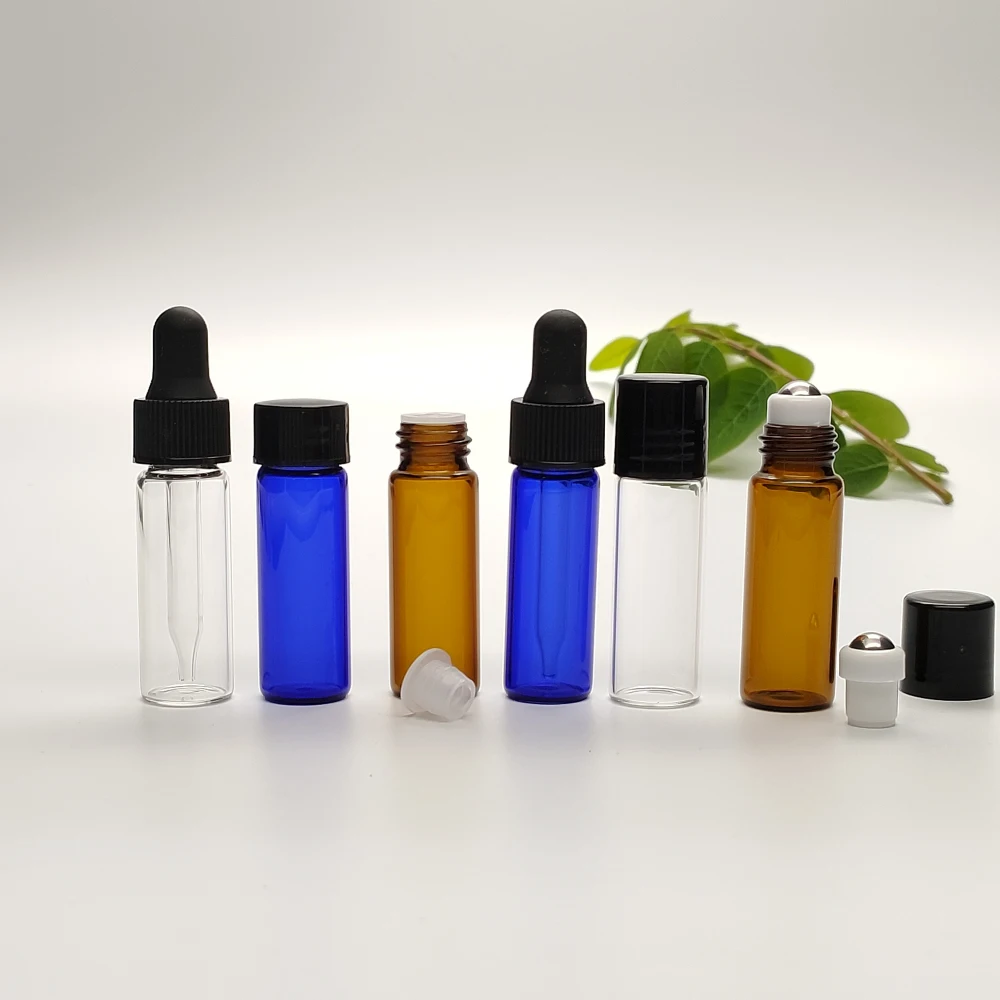 Hot Sale Mini Glass Bottles With Roller And Cap
