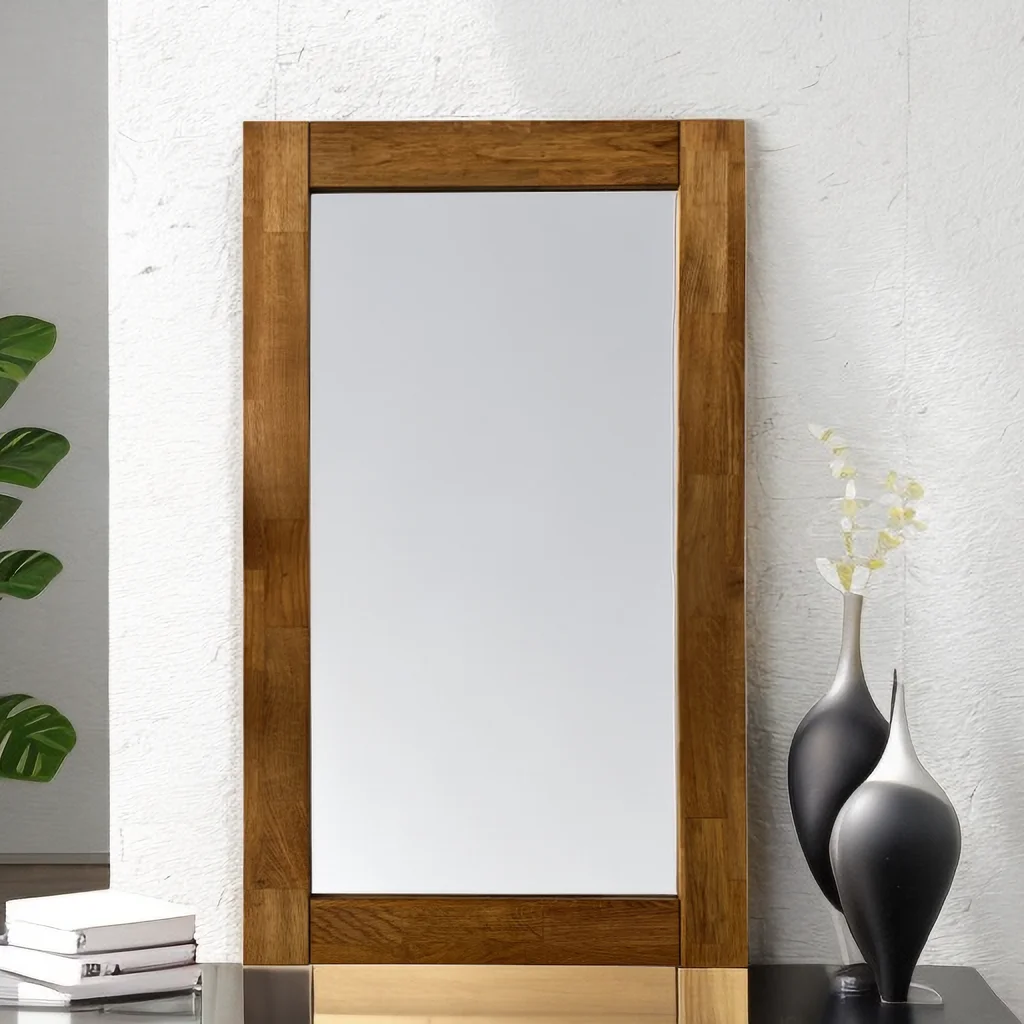 Wholesale Large Retro Country Style big wooden Framed large full length long body miroir Wall mirror for bedroom