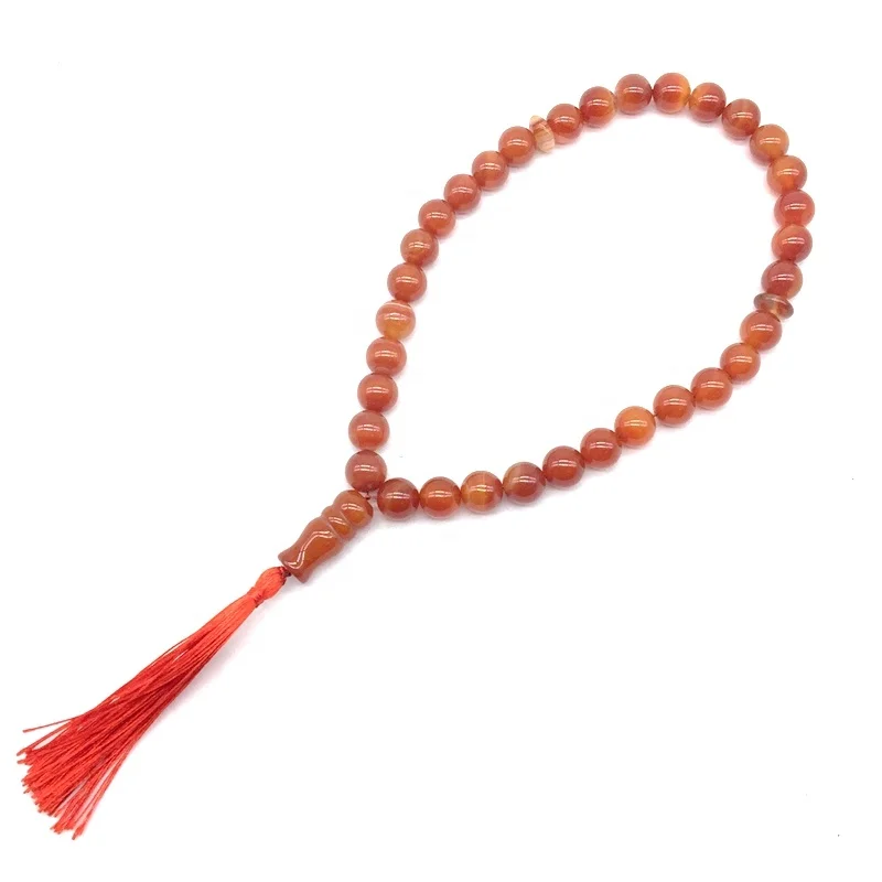 Исламский молитвенный камень Tesbih бусы мусульманский браслет Tasbih 33 шт. мужские четки ювелирные изделия ожерелье