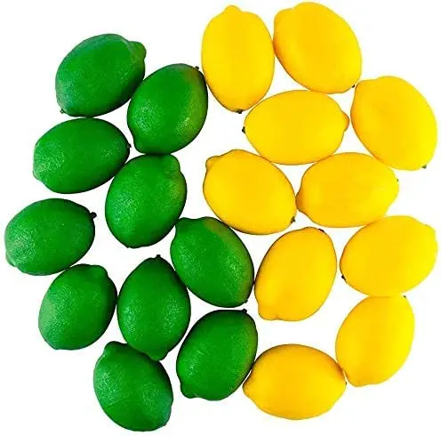 Лидер продаж искусственные фрукты лимона ручной работы для украшения кухни дома