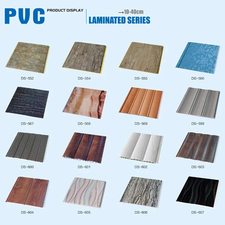 2024 New Design Eco-Friendly Indoor PVC Ceiling Tiles Laminated  Ceiling Boards