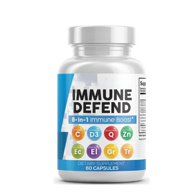 OEM Витамин C & D3 цинковый Кверцетин эхинацея куркума таблетки 8 в 1 добавка для иммунной поддержки