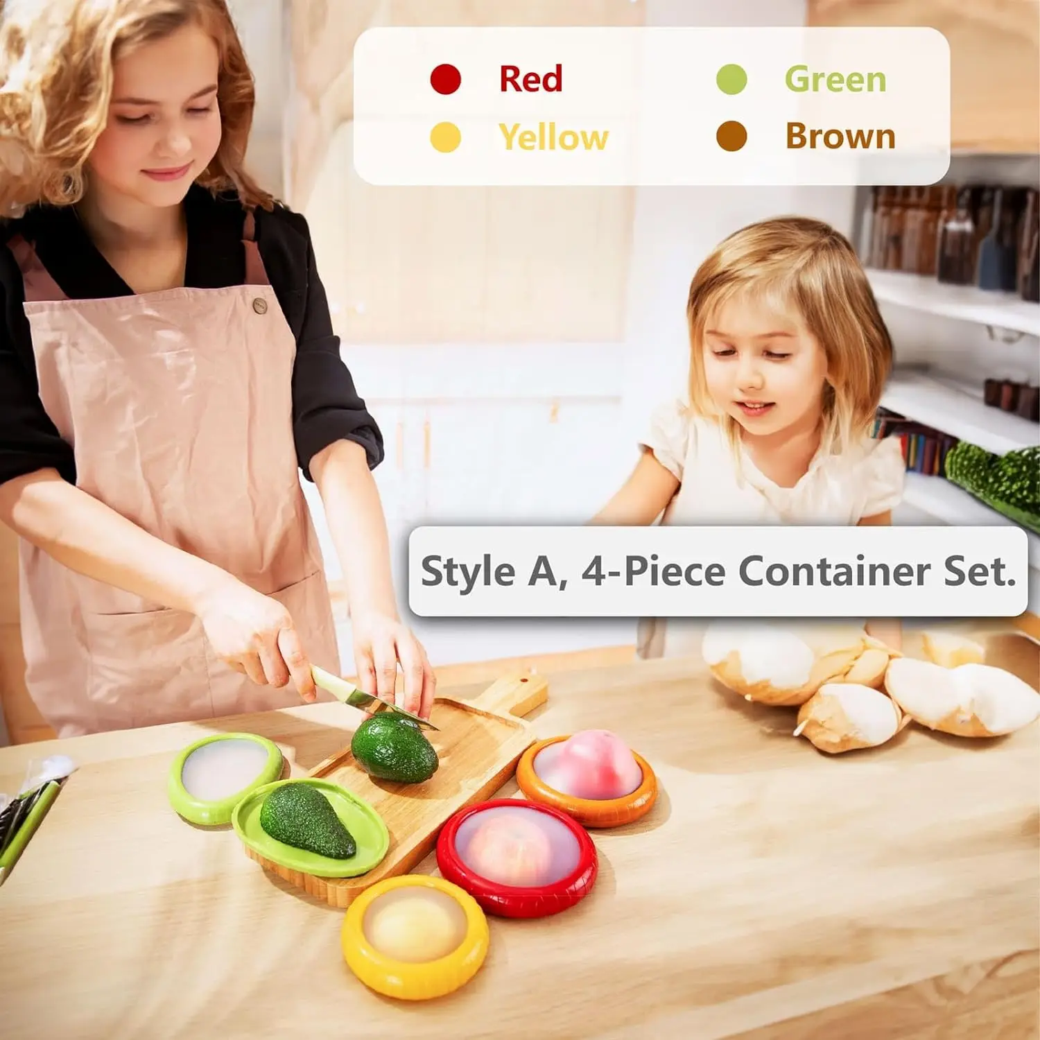 Feiming Small round Modern Design Kitchen Storage Box Anti-Oxidation Stretch Fruit Vegetable for Lemon Tomato Avocado Onion