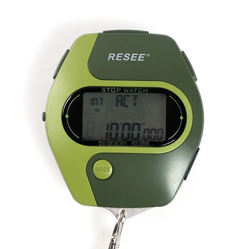 Resee 500 делений памяти, профессиональный высококачественный ЖК-дисплей, таймер секундомера, Многофункциональный перезаряжаемый медицинский секундомер