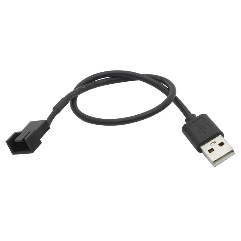 Cantell USB 2.0 Male to 3Pin/4 Pin Computer PC Fan Power Cable