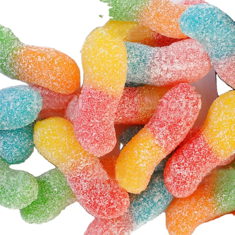 MINICRUSH CANDY super Sour Candy Extra sour worms gummy candy bulk