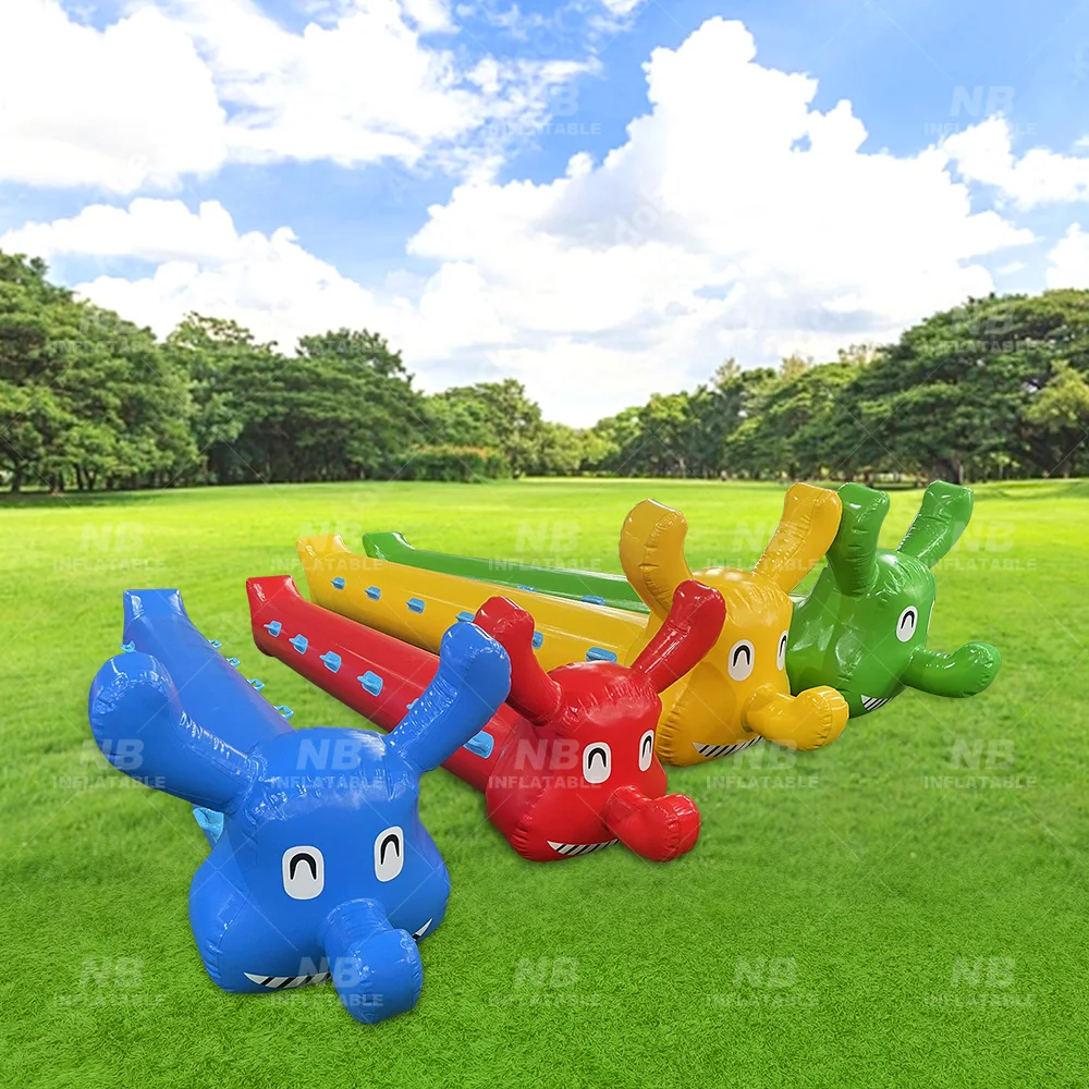 Giant Inflatable Worms Team Building Insect Sausage Jumping Games Inflatable Caterpillar Toy Racing Walking Tube Ride Game