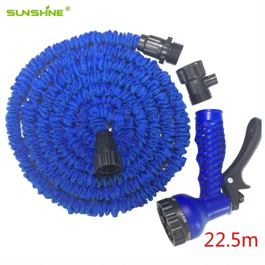 SUNSHINE High pressure Heavy Duty Garden Hose Long Lightweight 50ft Retractable 100ft Brass flexible garden water hose