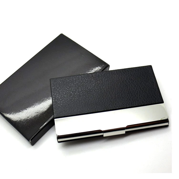 credit card nfc business bank card stainless steel case metal business card box Custom Logo
